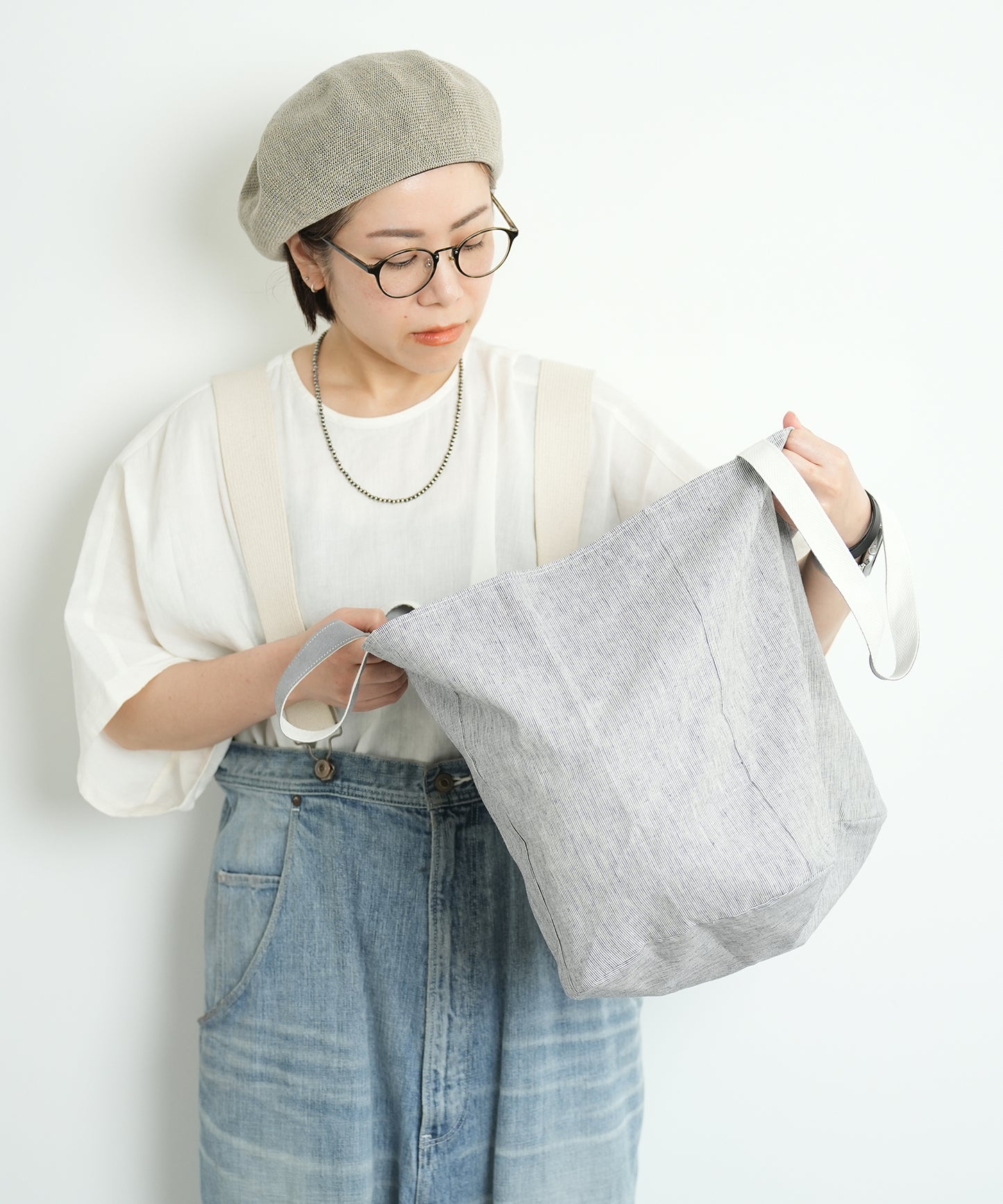 《SALE 20%》Daily sub bag・big tote / "Cotton Linen"