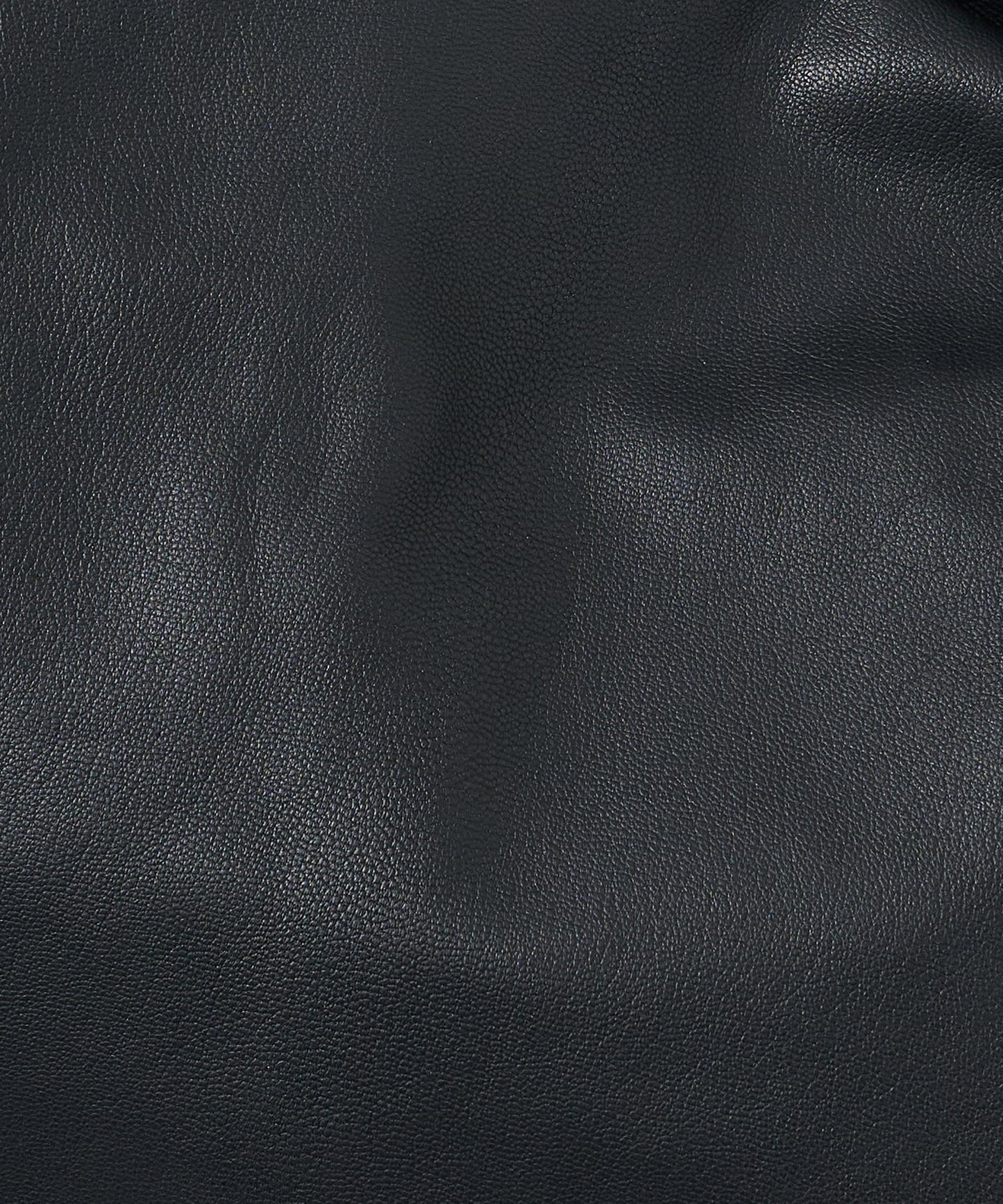 #11/ Zip circle shoulder S (black) / goatskin "BARE"
