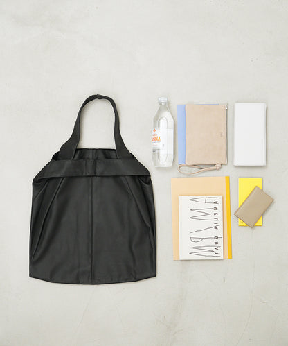 2way Plastic bag（black） / goatskin "BARE"